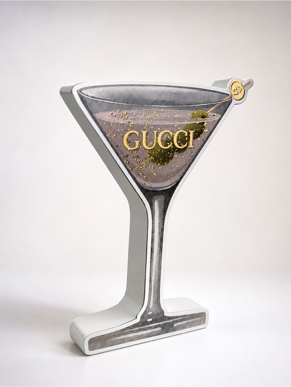 Gucci Martini Wood Accent Decor